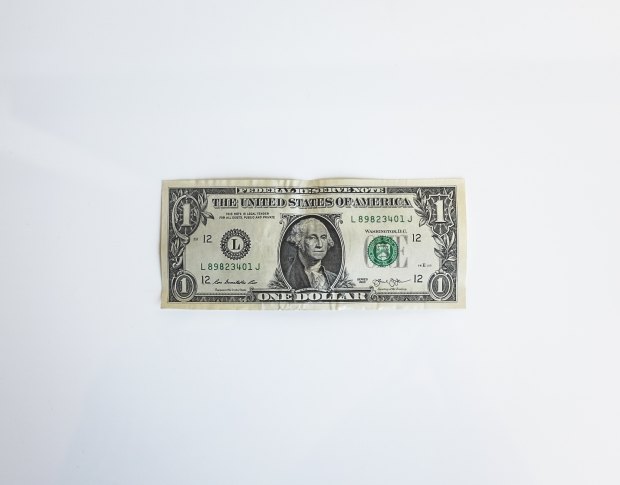 one dollar bill, dollar, dollar bill, franks, white background